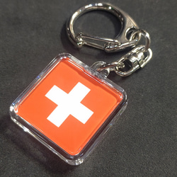 ◆新品◆ スイス キーホルダー 国旗 Switzerland 2枚目の画像