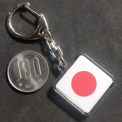 ◆新品◆ 日本（1:1） キーホルダー 国旗 Japan 3枚目の画像