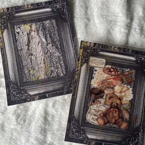 額縁 ペーパー デザペ 110キロ コラージュ 額縁コラージュ コラージュ