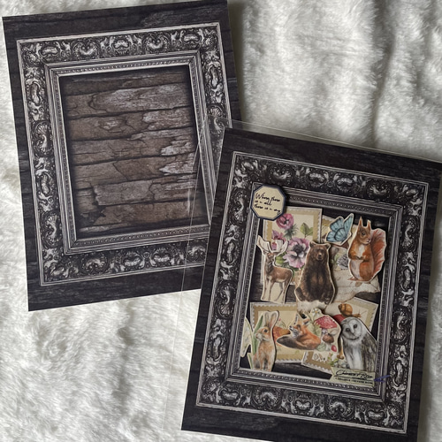 額縁 ペーパー デザペ 110キロ コラージュ 額縁コラージュ コラージュ