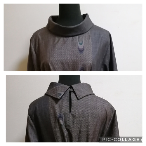 SOLD 着物リメイク ワンピース 大島紬 ワンピース さらあお 通販 SOLD 着物リメイク ワンピース 大島紬 ワンピース さらあお 通販