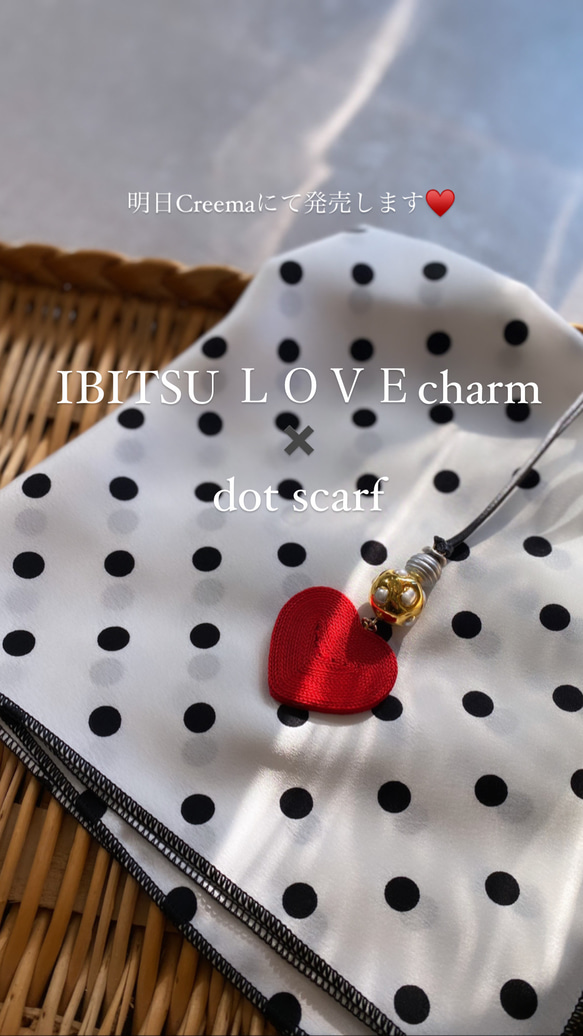 IBITSU ＬＯＶＥcharm ✖️ dot scarf 1枚目の画像