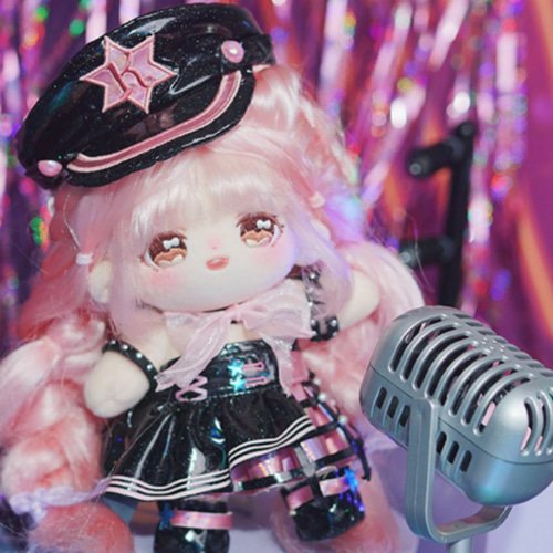 着せ替えぬいぐるみ 20cmぬいぐるみ ＜ニキ＞ ピンクの長髪