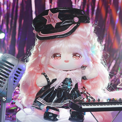 着せ替えぬいぐるみ 本体・服つき 無属性 ロングヘア ピンク