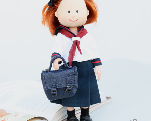 マドレーヌ人形38cm着せ替え服2着付き マドレーヌちゃん用着せ替え❤️セーラー服セット/タイ・レッド その他