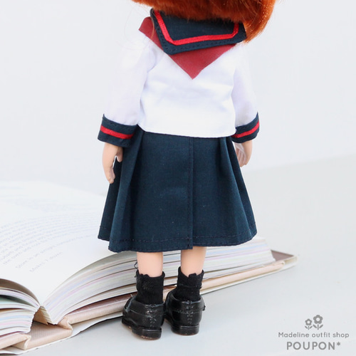 マドレーヌちゃん用着せ替え❤️セーラー服セット/タイ・レッド その他