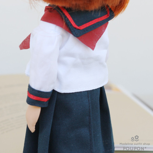 マドレーヌちゃん用着せ替え❤️セーラー服セット/タイ・レッド その他