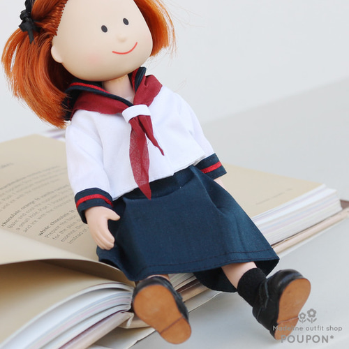マドレーヌちゃん用着せ替え❤️セーラー服セット/タイ・レッド その他