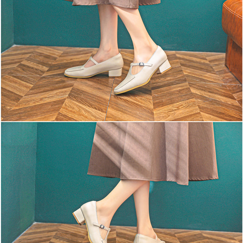 レディース本革シューズパンプス カスタマイズ色の取り合わせ自由