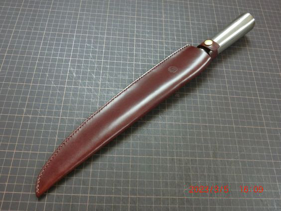 カスタムレザーシース　本革製包丁カバー