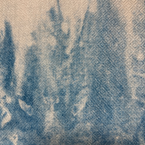 手織りドビー藍絞り染めスカーフ 7枚目の画像