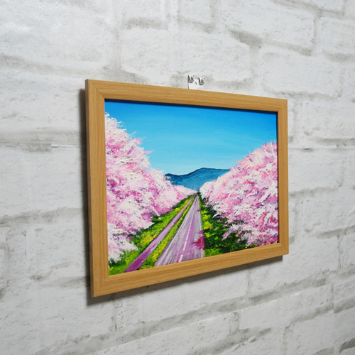 【日本産】 Amazon.co.jp: 春待つ桜 油絵 花の絵 大型90㎝×73㎝ 賞受賞作品 絵画