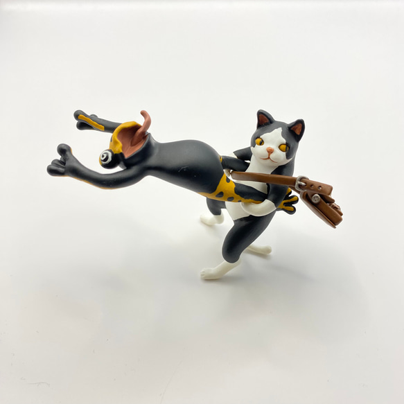 猫とカエルのジャイアントスイング フィギュア その他インテリア雑貨
