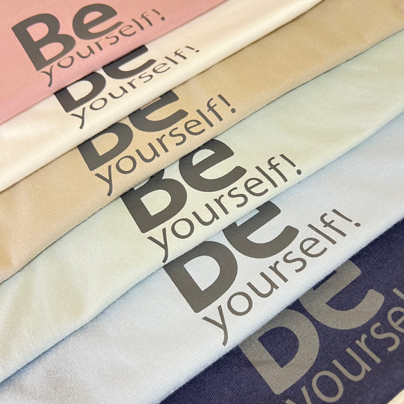 半袖メンズＴシャツ オーガニックコットン Be yourself！《ダスティピンク》レディース ユニセックス 7枚目の画像