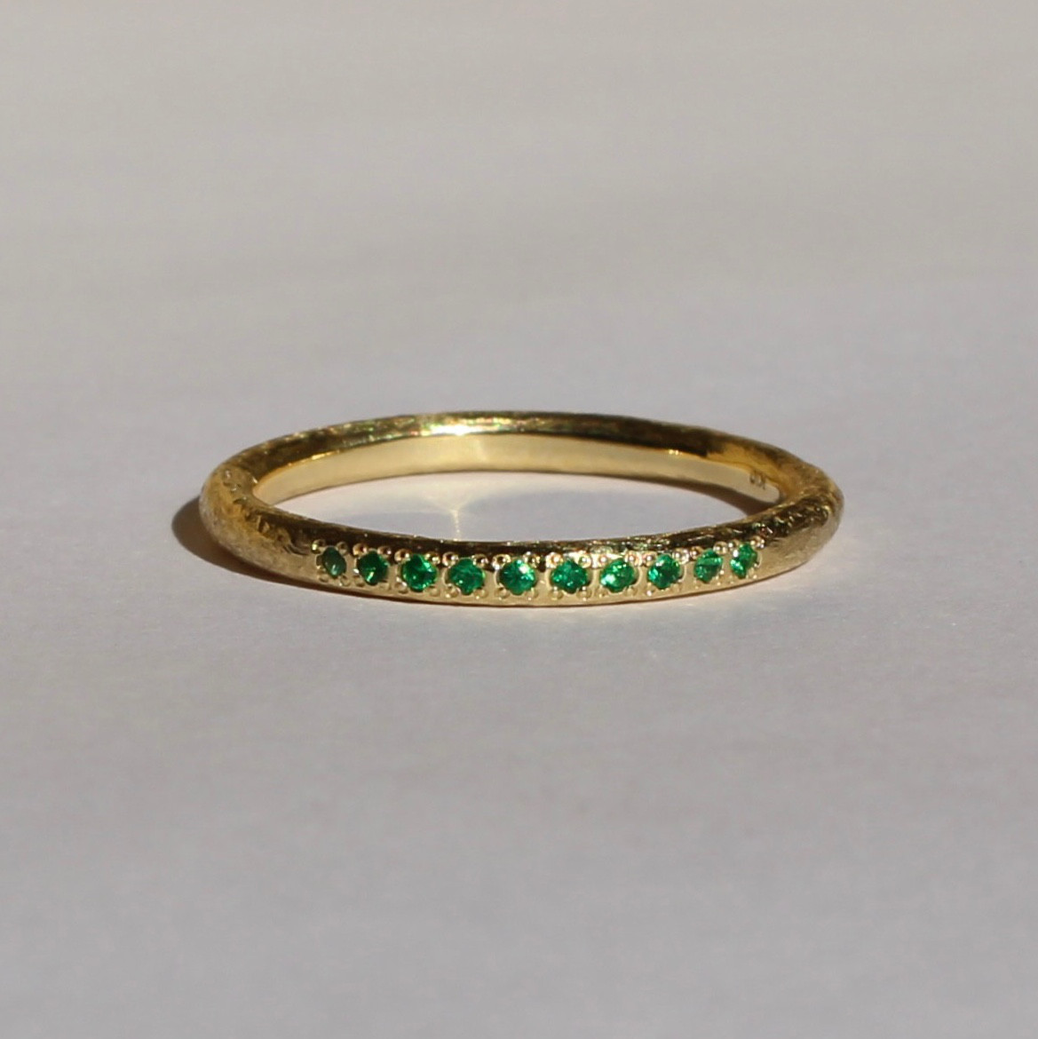 Purja emerald ring / K10, K18, PT900