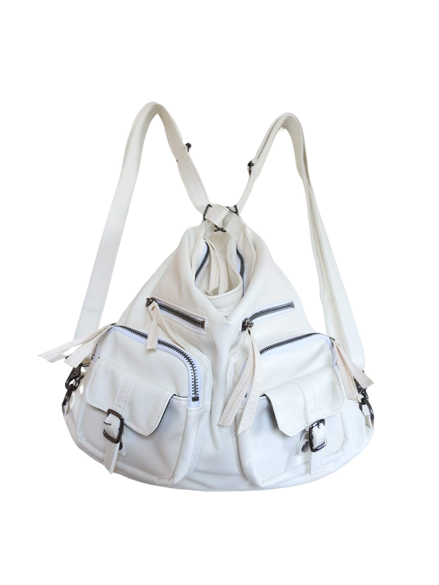 sorona 3way Bag WH（白） 高耐久合成皮革使用　しなやかなBag