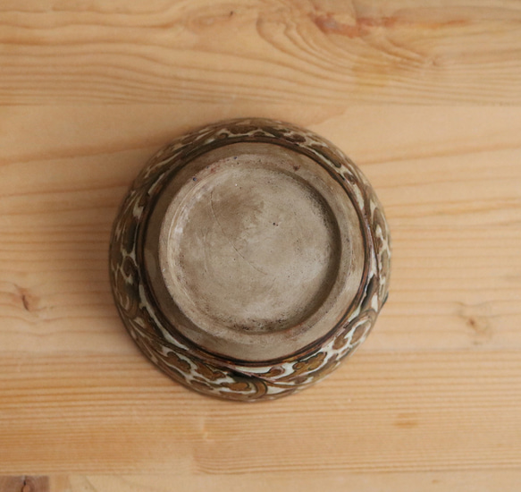 タイ セラドン焼 小鉢 ボウル 9.5cm 陶磁器 1点 celadon-003 5枚目の画像