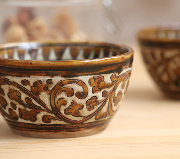泰國青瓷小碗碗 9.5 公分陶瓷 1 件 celadon-003 第10張的照片