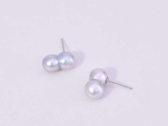 Akoya pearl / K14WG Pierce 【Studs pierce】 2枚目の画像