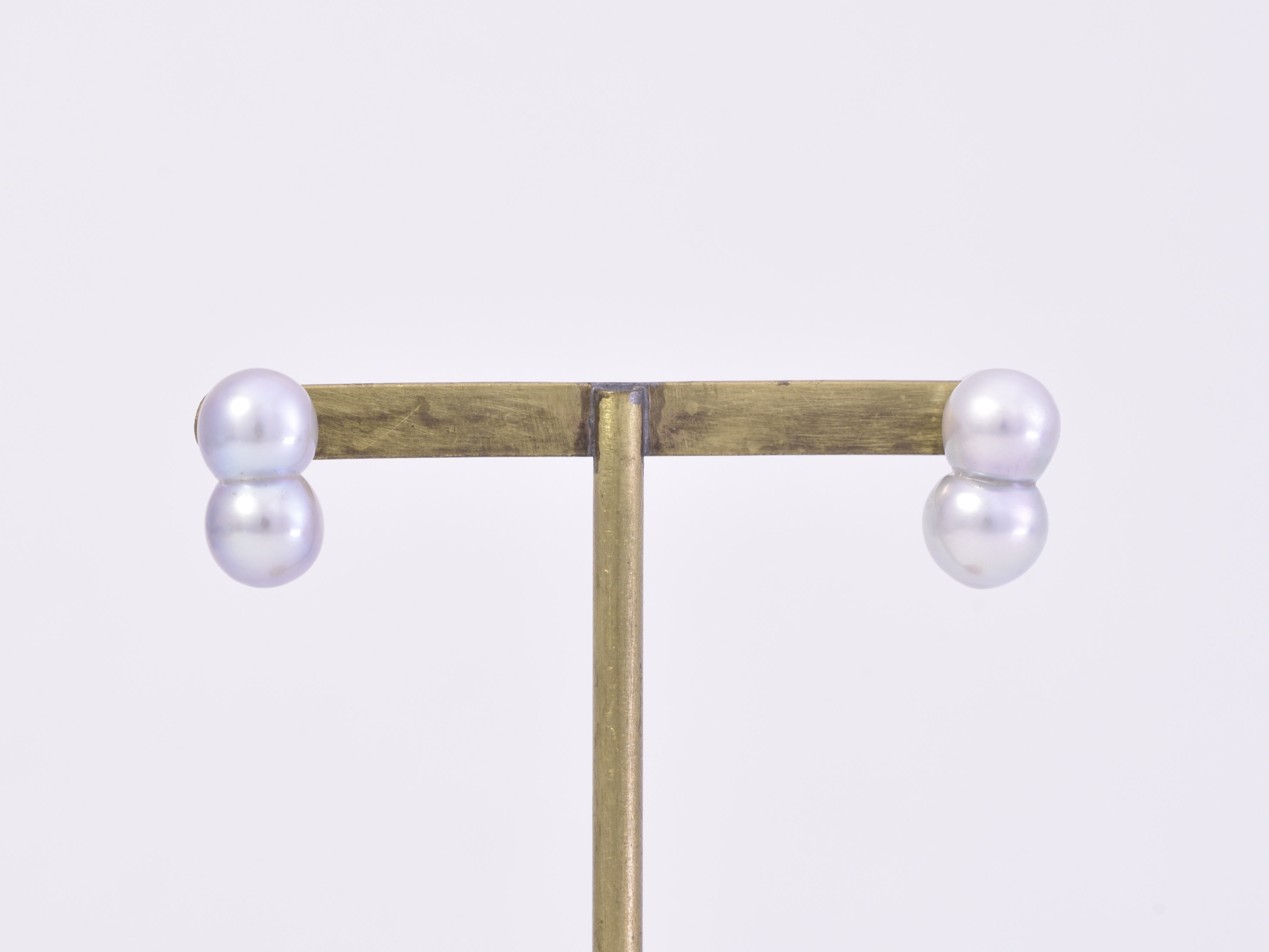 Akoya pearl / K14WG Pierce 【Studs pierce】