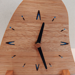 置き･壁掛け兼用 時計　【ギフト対応･名入れ可】　～オニグルミ材～ 5枚目の画像