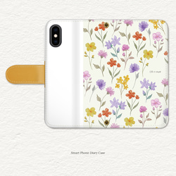 花柄デザイン 大人可愛い android用 スマホケース ほぼ全機種対応 iPhone全機種対応 flower_255 1枚目の画像