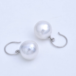 south sea pearl / pt900 pierce 【hook pierce】 3枚目の画像