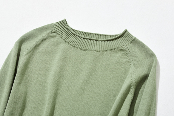 ★立即出貨★ 一年四季都愛！超人氣棉質針織系列。簡約時尚，我的必備針織衫。淺綠色。 230214-2 第2張的照片