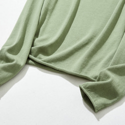 ★立即出貨★ 一年四季都愛！超人氣棉質針織系列。簡約時尚，我的必備針織衫。淺綠色。 230214-2 第4張的照片