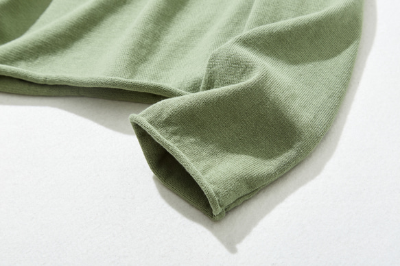 ★立即出貨★ 一年四季都愛！超人氣棉質針織系列。簡約時尚，我的必備針織衫。淺綠色。 230214-2 第5張的照片