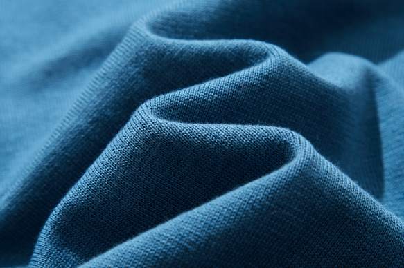 超流行的棉針織系列，適合全年使用。簡單又時尚，我的標準針織。淡藍色帶點灰色 230214-4 第10張的照片