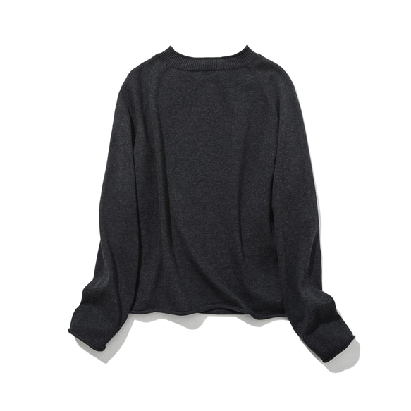 ★現貨★ 一年四季都備受歡迎！超人氣棉質針織系列。簡約時尚，我最愛的深灰色針織衫（230214-5）。 第7張的照片