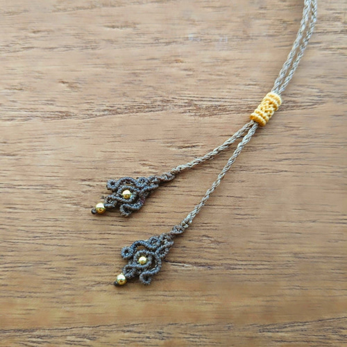 爛漫マクラメネックレス
