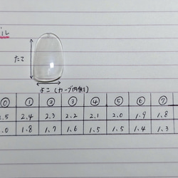 ネイルチップ　個性派ネイル　フレンチ　サイズオーダー 3枚目の画像