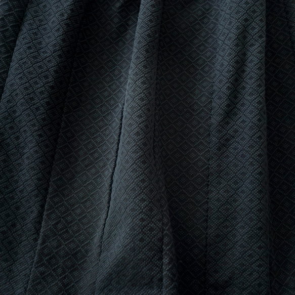 四眼裙/黑/三河棉刺子織 第5張的照片