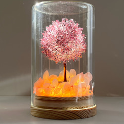 夜桜たんぽぽランプ》LED たんぽぽ綿毛の桜の木 LEDキャンドル