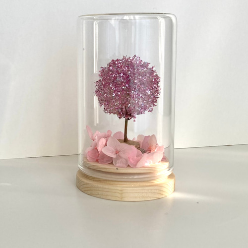夜桜たんぽぽランプ》LED たんぽぽ綿毛の桜の木 インテリア雑貨