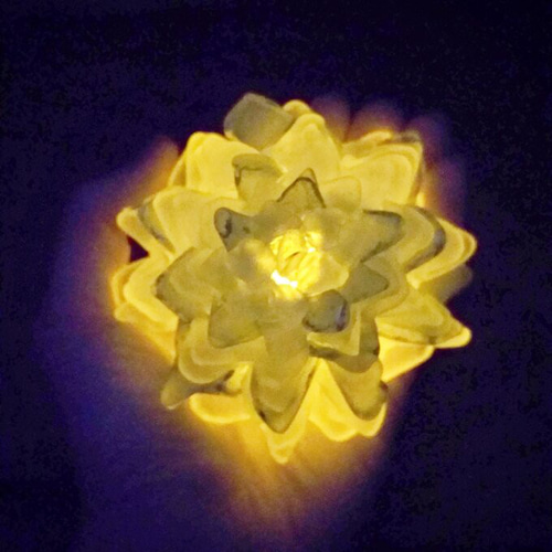 Cor様オーダー分＊コーギーのランプと紫陽花のランプシェード Cor様オーダー分＊コーギーのランプと紫陽花のランプシェード