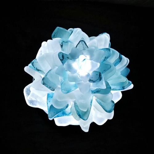 Cor様オーダー分＊コーギーのランプと紫陽花のランプシェード Cor様オーダー分＊コーギーのランプと紫陽花のランプシェード