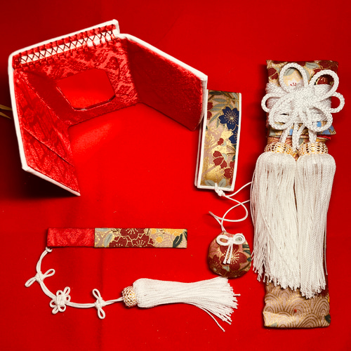 一点物、再販なし　筥迫♡はこせこ♡懐剣セット　結婚式　振袖 No.17 筥迫♡はこせこ♡懐剣セット 結婚式 振袖 十三参り