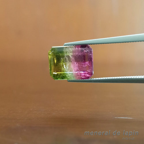 バイカラー トルマリン ルース 2.85カラット 天然石 mineral de