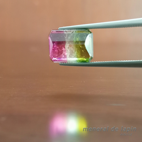 バイカラー トルマリン ルース 2.85カラット 天然石 mineral de