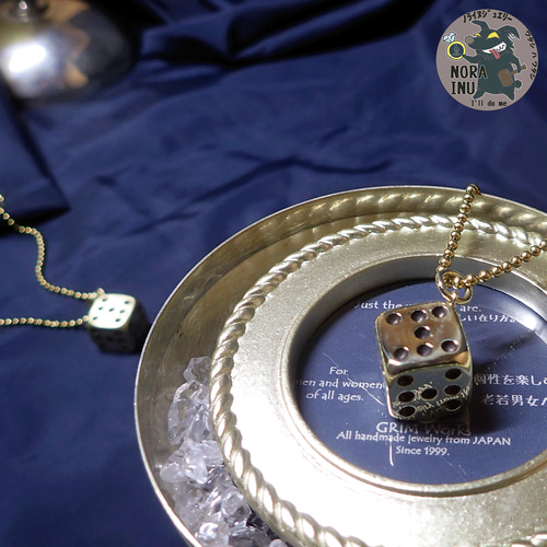 ラッキー7サイコロネックレス】幸運 気分上昇 ハンドメイド シルバー