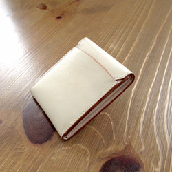 手縫い コンパクト財布　小さい財布　ミニ財布　革財布　テンペスティ Maine マイネ　革財布　tempesti 1枚目の画像