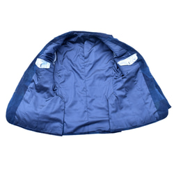 【SALE】ビンテージ 藍染 襤褸 リメイク パッチワーク テーラードジャケット 9枚目の画像