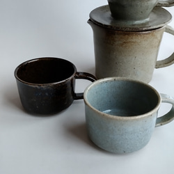 灰釉コーヒーカップセット 11枚目の画像