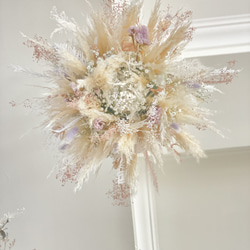 pampas flying wreath〜パンパスパステルフライングリース 2枚目の画像