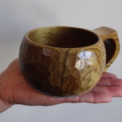 　御蔵島の金桑の一木彫りコーヒーカップ 14枚目の画像