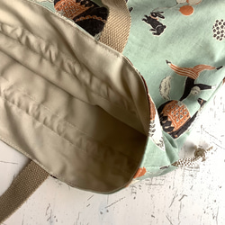 【creema春の福袋2023】軽やかなサーカス　巾着バッグA4サイズ　➕　フラットポーチ 10枚目の画像