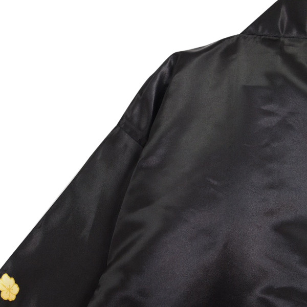 日本柄はっぴ（法被・ハッピ・半被）#04｜祭り イベント フェス 販促｜大人用 ｜ブラック｜オリジナルデザイン